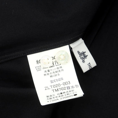 【中古】ランバンコレクション LANVIN COLLECTION コットン スタンドカラー カジュアルシャツ ブラック【 表記なし（S位） 】【 状態ランクA 】【 メンズ 】