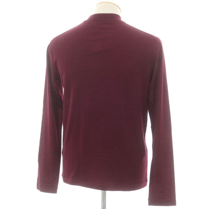 【中古】ジルサンダー JIL SANDER ハイゲージウール ハイネックニット バーガンディ【 46 】【 状態ランクB 】【 メンズ 】