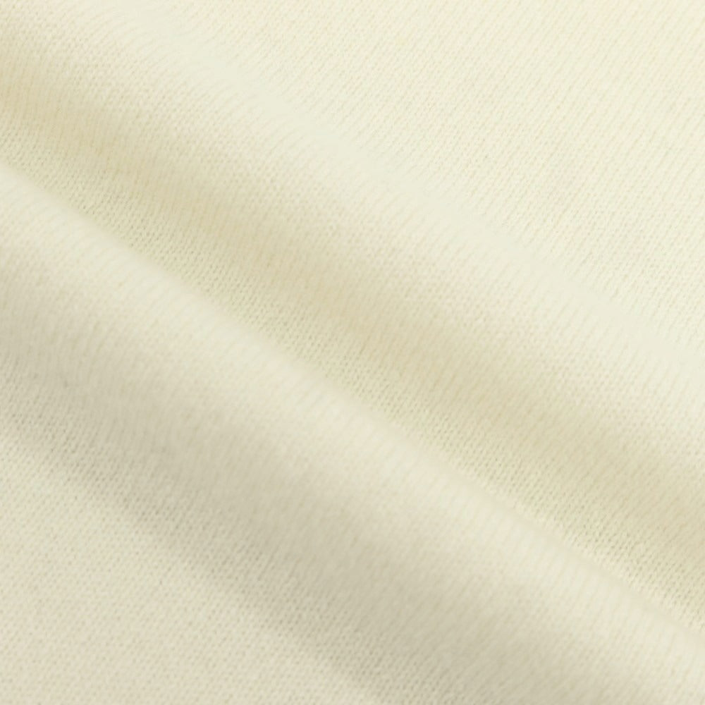 【中古】ヴァレンティノ VALENTINO カシミヤ 半袖タートルネックニット オフホワイト【 50 】【 状態ランクB 】【 メンズ 】