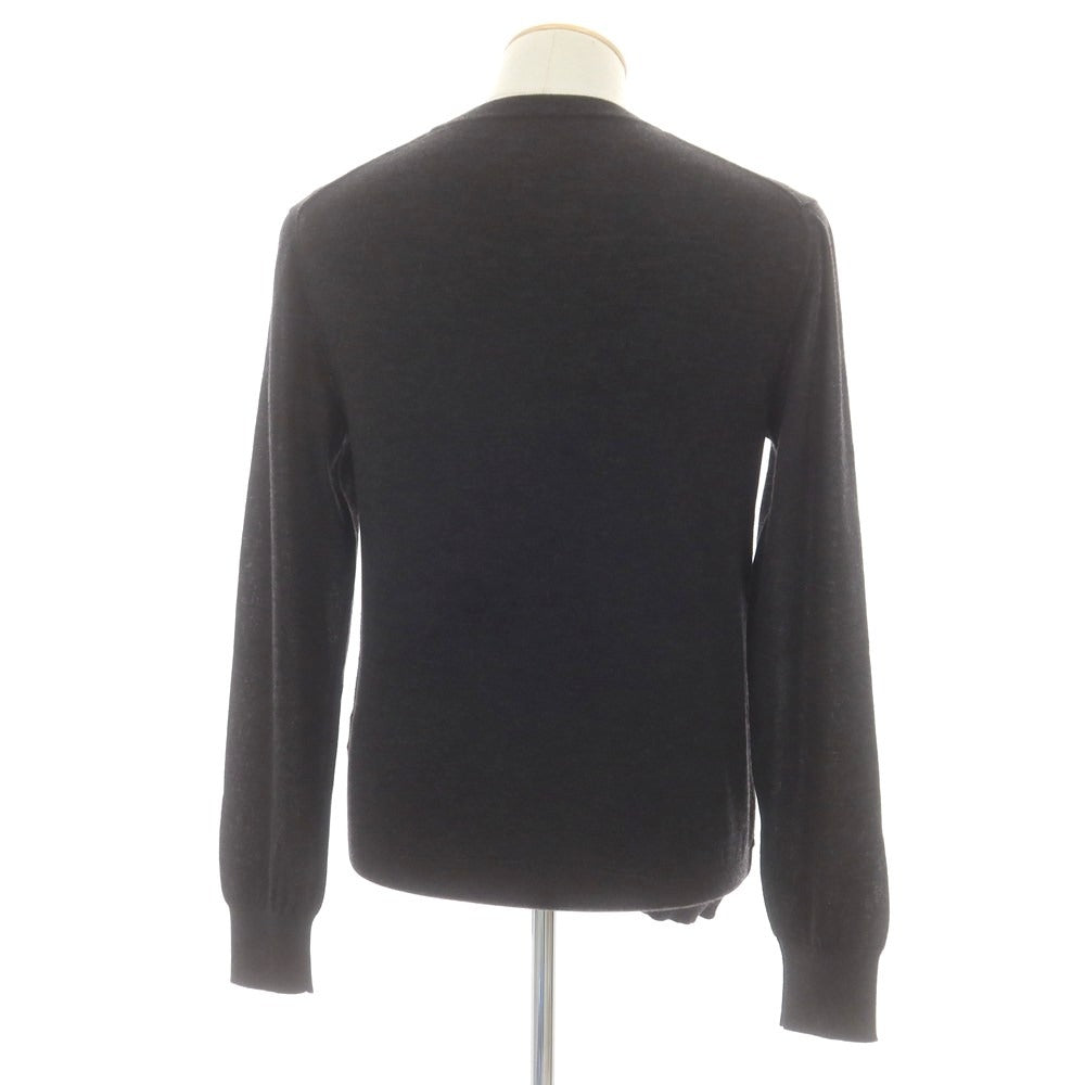 【中古】ドルチェアンドガッバーナ DOLCE&amp;GABBANA ハイゲージカシミヤ クルーネックニット チャコールグレー【 46 】【 状態ランクB 】【 メンズ 】