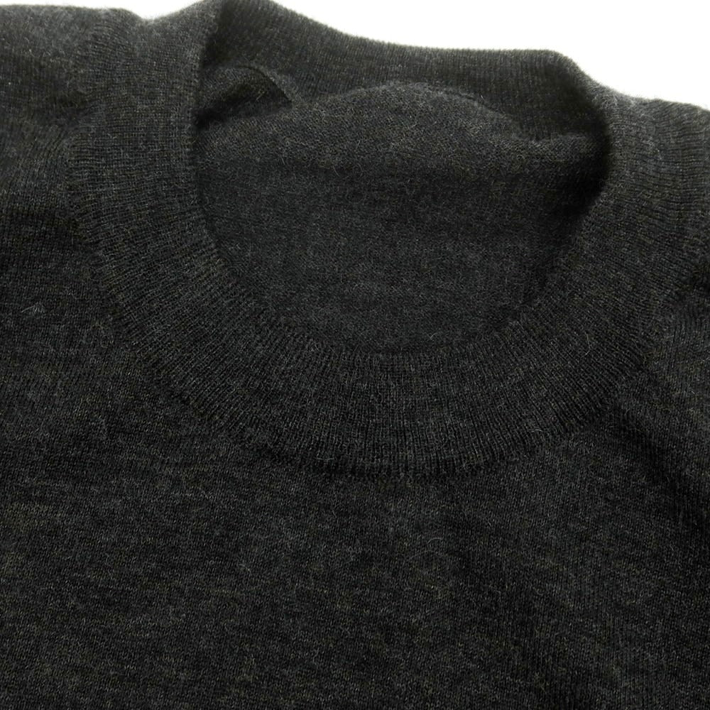【中古】ドルチェアンドガッバーナ DOLCE&amp;GABBANA ハイゲージカシミヤ クルーネックニット チャコールグレー【 46 】【 状態ランクB 】【 メンズ 】