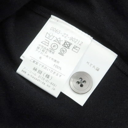 【中古】レセント LeCENT ハイゲージウール ニットベストカーディガン ブラック【 M 】【 状態ランクB 】【 メンズ 】