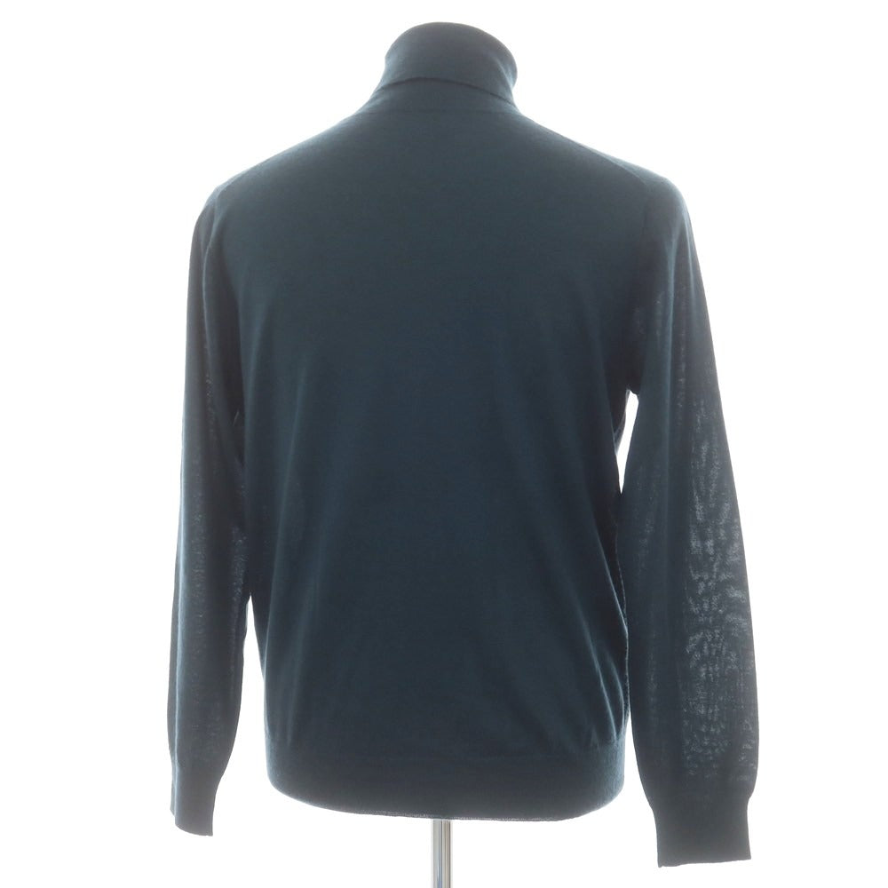 【中古】トゥモローランド TOMORROWLAND ハイゲージカシミヤシルク タートルネックニット ダークグリーン【 S 】【 状態ランクB 】【 メンズ 】