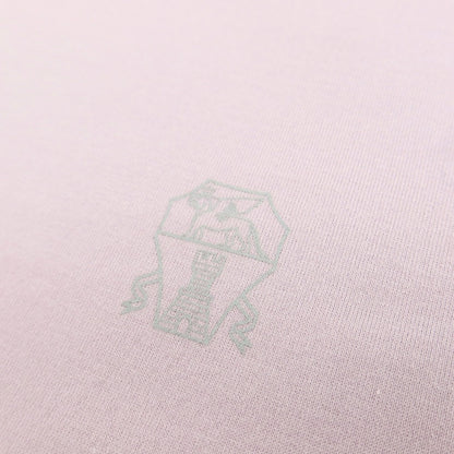 【中古】ブルネロクチネリ Brunello Cucinelli コットン クルーネック 半袖Ｔシャツ ライトパープル【サイズM】【 状態ランクB 】【 メンズ 】
