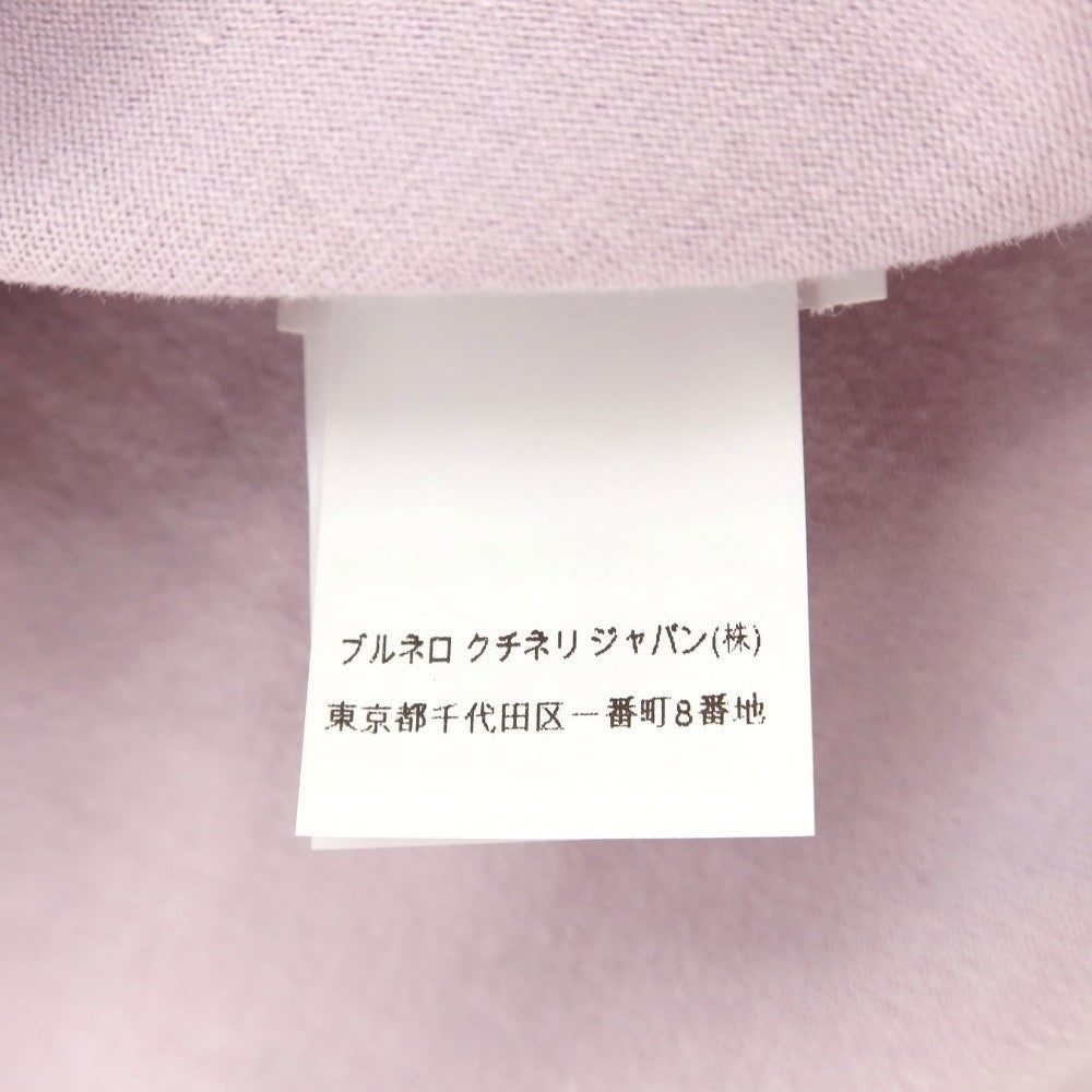 【中古】ブルネロクチネリ Brunello Cucinelli コットン クルーネック 半袖Ｔシャツ ライトパープル【サイズM】【 状態ランクB 】【 メンズ 】