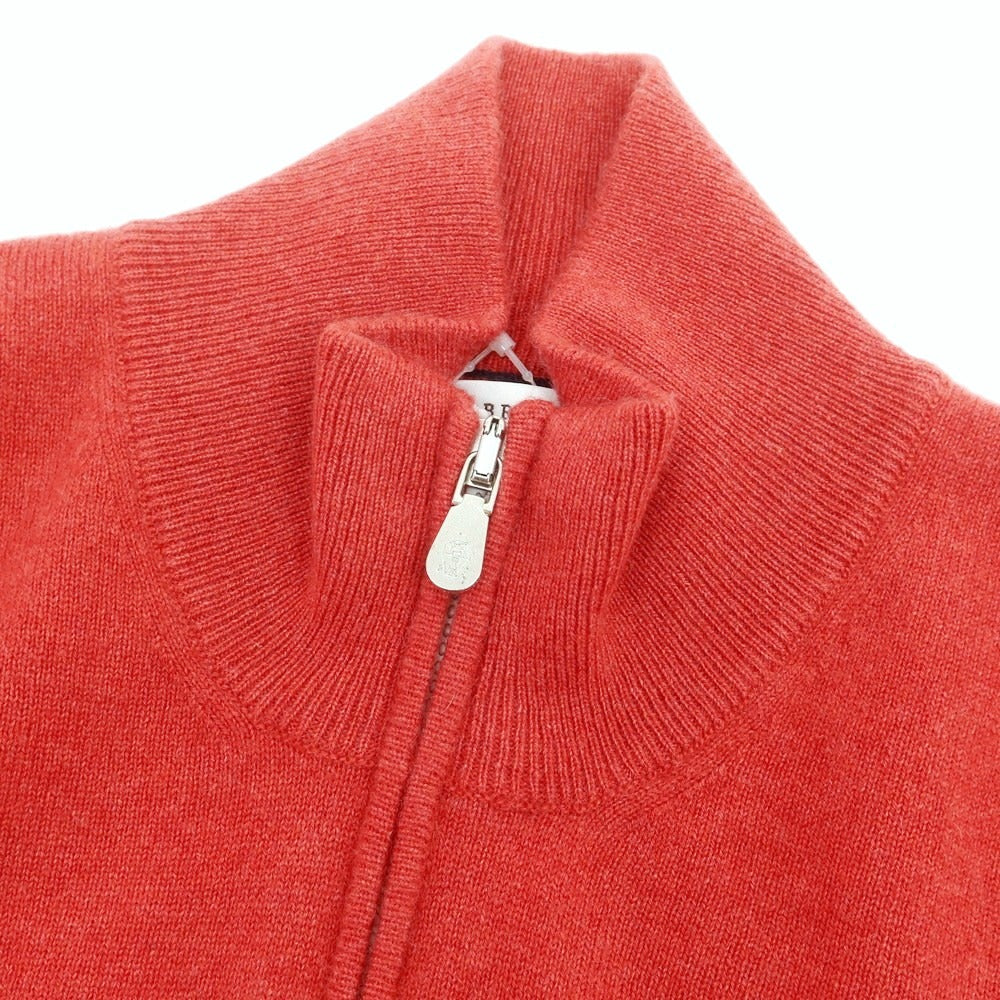 【中古】ブルネロクチネリ Brunello Cucinelli カシミヤ ハーフジップニット レッド系【 46 】【 状態ランクA 】【 メンズ 】