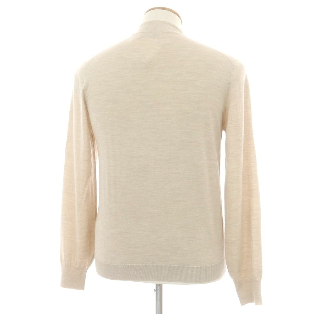 【中古】ブルネロクチネリ Brunello Cucinelli ハイゲージウールカシミヤ カーディガン ベージュ【 46 】【 状態ランクC 】【 メンズ 】