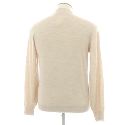 【中古】ブルネロクチネリ Brunello Cucinelli ハイゲージウールカシミヤ カーディガン ベージュ【 46 】【 状態ランクC 】【 メンズ 】