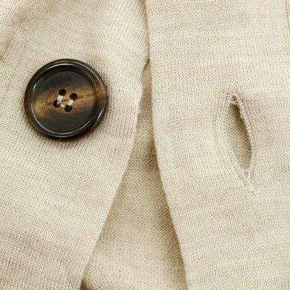 【中古】ブルネロクチネリ Brunello Cucinelli ハイゲージウールカシミヤ カーディガン ベージュ【 46 】【 状態ランクC 】【 メンズ 】
