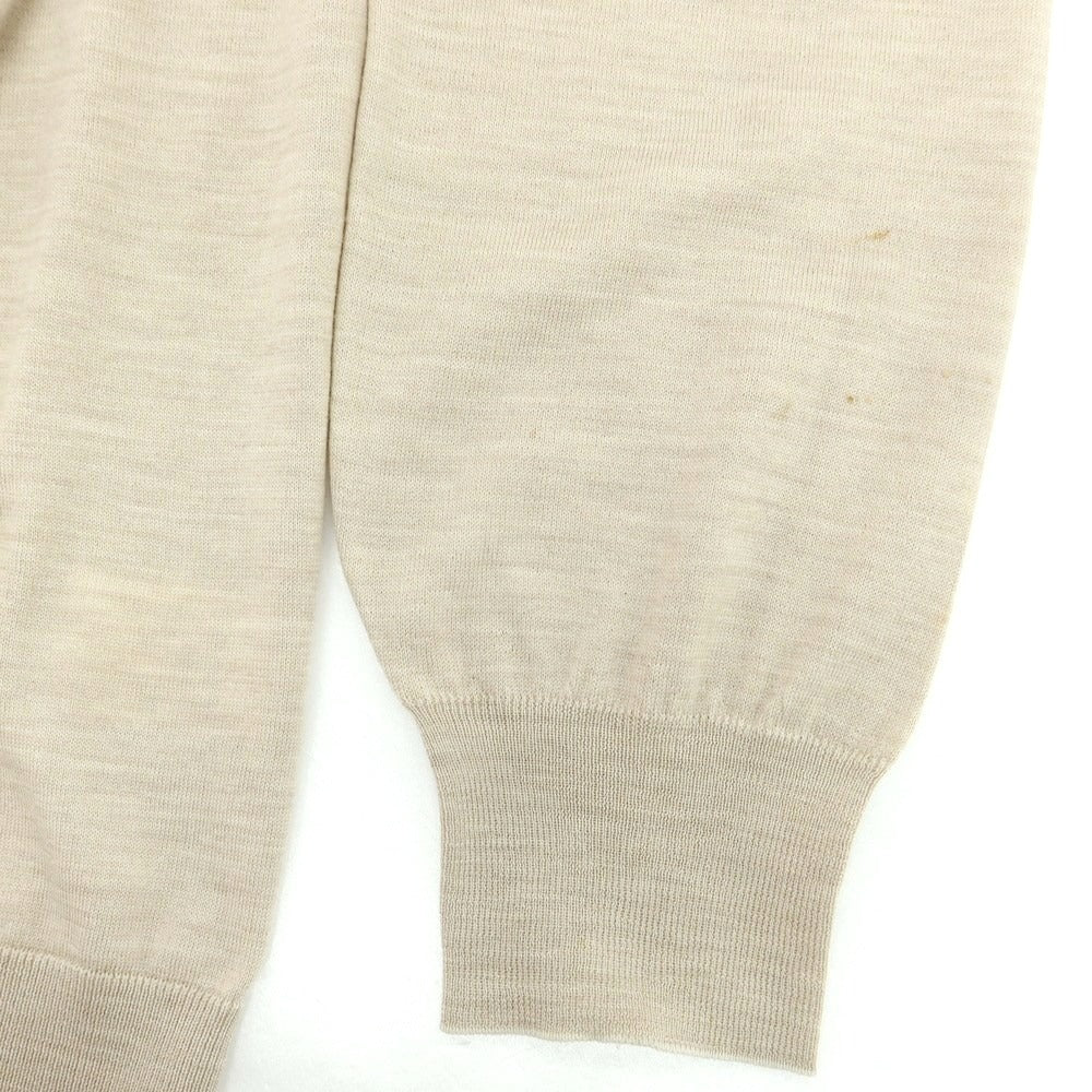 【中古】ブルネロクチネリ Brunello Cucinelli ハイゲージウールカシミヤ カーディガン ベージュ【 46 】【 状態ランクC 】【 メンズ 】
