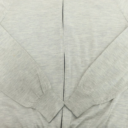 【中古】ブルネロクチネリ Brunello Cucinelli カシミヤシルク ジップアップカーディガン ライトグレー【 50 】【 状態ランクC 】【 メンズ 】