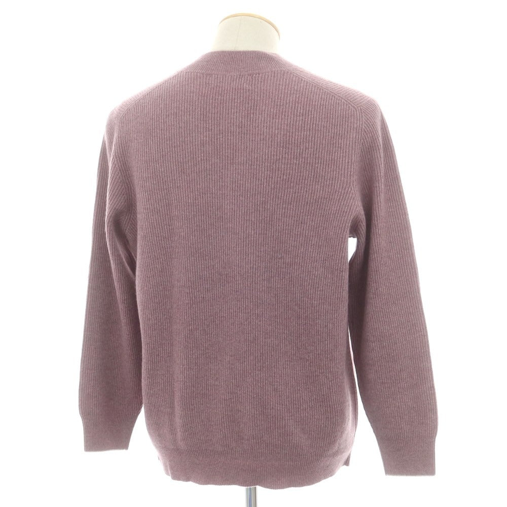 【中古】ブルネロクチネリ Brunello Cucinelli カシミヤ Vネックニット グレイッシュパープル【 46 】【 状態ランクA 】【 メンズ 】