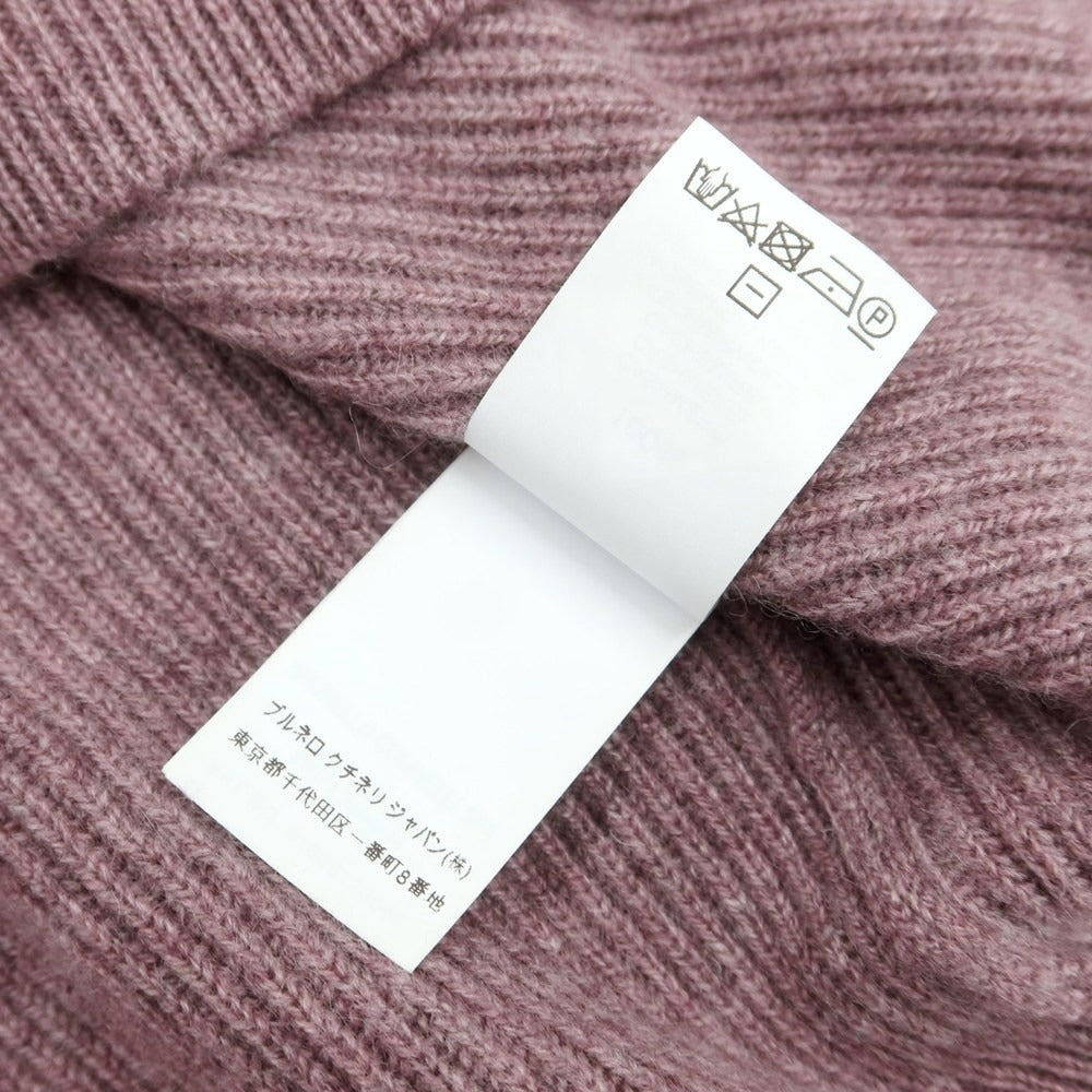 【中古】ブルネロクチネリ Brunello Cucinelli カシミヤ Vネックニット グレイッシュパープル【 46 】【 状態ランクA 】【 メンズ 】