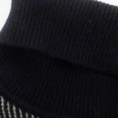 【中古】ジョルジオアルマーニ GIORGIO ARMANI カシミヤ タートルネックニット ネイビーxグレー【 48 】【 状態ランクB 】【 メンズ 】
