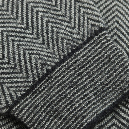 【中古】ジョルジオアルマーニ GIORGIO ARMANI カシミヤモヘヤ Vネックニット グレーxブラック【 46 】【 状態ランクC 】【 メンズ 】