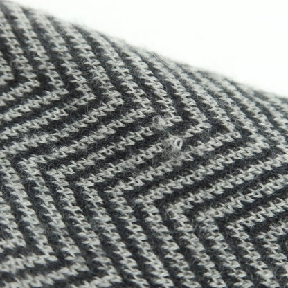 【中古】ジョルジオアルマーニ GIORGIO ARMANI カシミヤモヘヤ Vネックニット グレーxブラック【 46 】【 状態ランクC 】【 メンズ 】