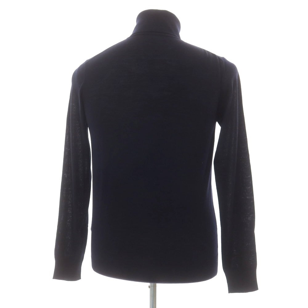 【中古】ジョルジオアルマーニ GIORGIO ARMANI ハイゲージウール タートルネックニット ネイビー【 表記なし(M位) 】【 状態ランクB 】【 メンズ 】