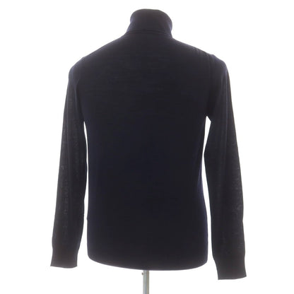 【中古】ジョルジオアルマーニ GIORGIO ARMANI ハイゲージウール タートルネックニット ネイビー【 表記なし(M位) 】【 状態ランクB 】【 メンズ 】
