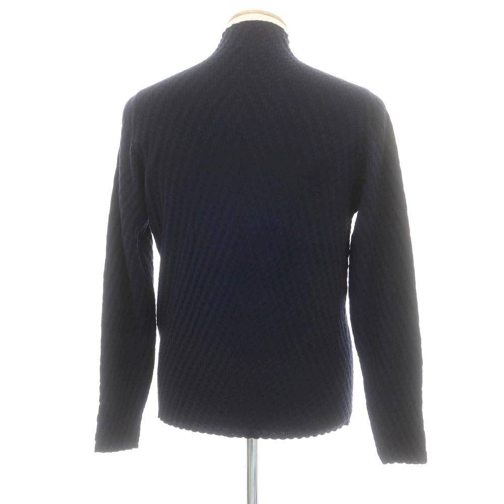 【中古】ジョルジオアルマーニ GIORGIO ARMANI ハイゲージウール ハイネックニットで ネイビー【 表記なし 】【 状態ランクB 】【 メンズ 】