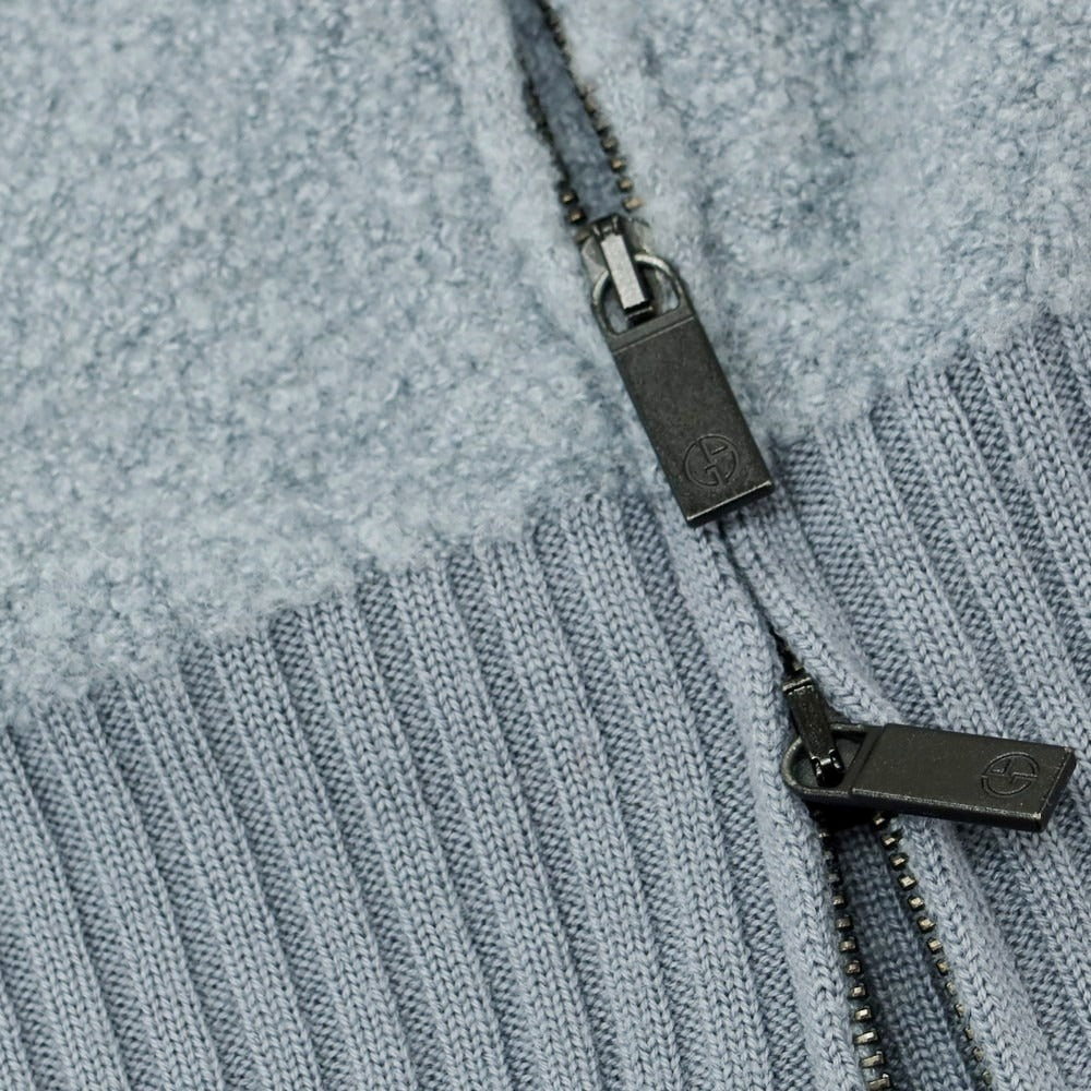 【中古】ジョルジオアルマーニ GIORGIO ARMANI カシミヤ ジップアップカーディガン グレー【 48 】【 状態ランクB 】【 メンズ 】