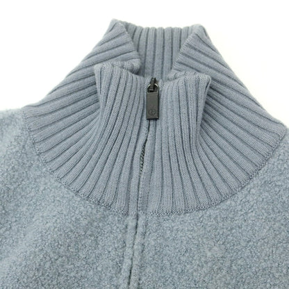 【中古】ジョルジオアルマーニ GIORGIO ARMANI カシミヤ ジップアップカーディガン グレー【 48 】【 状態ランクB 】【 メンズ 】