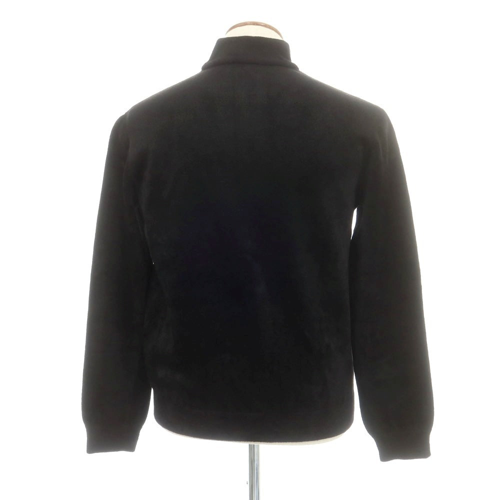 【中古】ジョルジオアルマーニ GIORGIO ARMANI レーヨンナイロン ジップアップカーディガン ブラック【 48 】【 状態ランクB 】【 メンズ 】