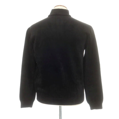 【中古】ジョルジオアルマーニ GIORGIO ARMANI レーヨンナイロン ジップアップカーディガン ブラック【 48 】【 状態ランクB 】【 メンズ 】