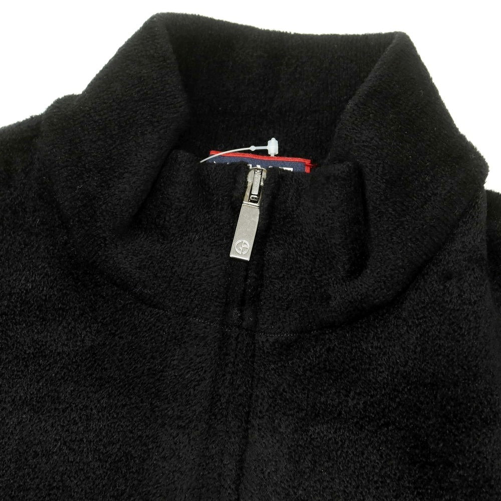 【中古】ジョルジオアルマーニ GIORGIO ARMANI レーヨンナイロン ジップアップカーディガン ブラック【 48 】【 状態ランクB 】【 メンズ 】