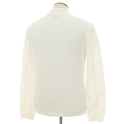 【中古】ジョルジオアルマーニ GIORGIO ARMANI コットン カーディガン ホワイト【サイズ46】【 状態ランクD 】【 メンズ 】