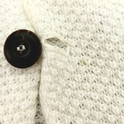 【中古】ジョルジオアルマーニ GIORGIO ARMANI コットン カーディガン ホワイト【サイズ46】【 状態ランクD 】【 メンズ 】