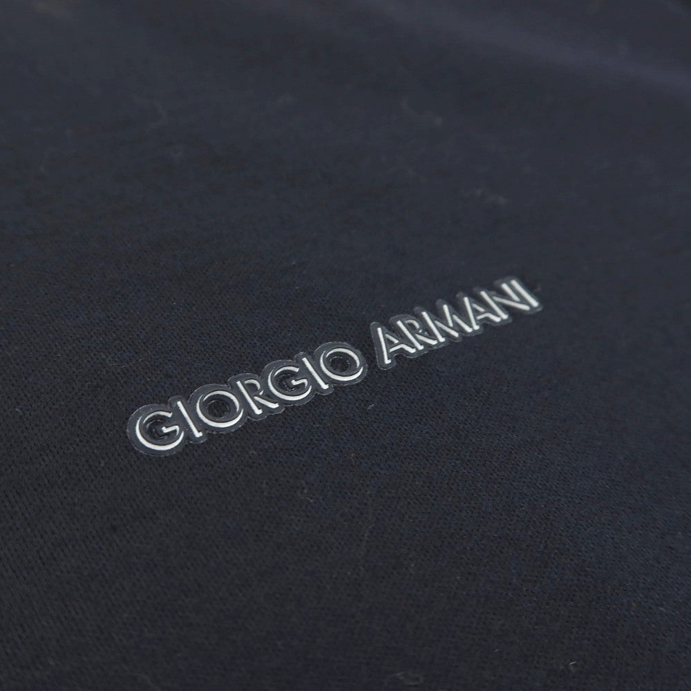 【中古】ジョルジオアルマーニ GIORGIO ARMANI コットン 半袖ポロシャツ ダークネイビー【サイズ46】【 状態ランクA 】【 メンズ 】