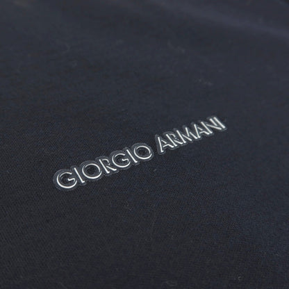 【中古】ジョルジオアルマーニ GIORGIO ARMANI コットン 半袖ポロシャツ ダークネイビー【サイズ46】【 状態ランクA 】【 メンズ 】
