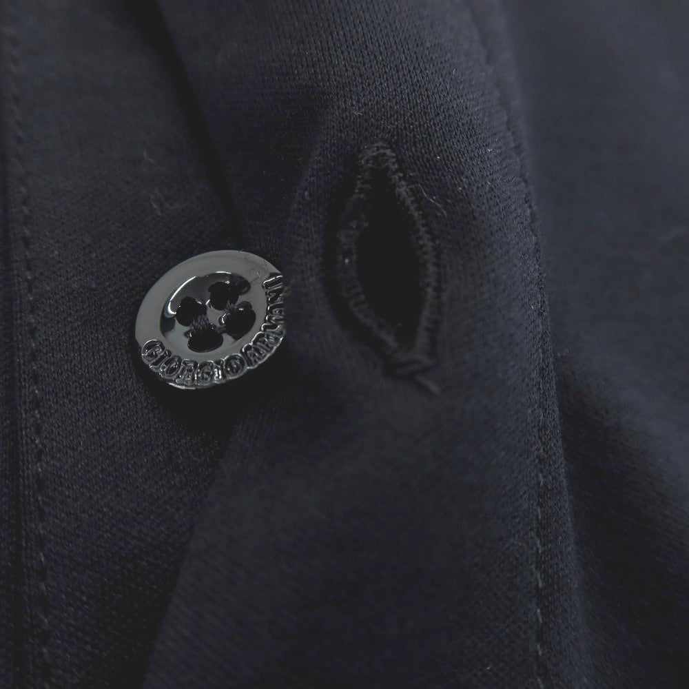 【中古】ジョルジオアルマーニ GIORGIO ARMANI コットン 半袖ポロシャツ ダークネイビー【サイズ46】【 状態ランクA 】【 メンズ 】