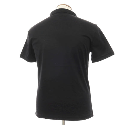【中古】ジョルジオアルマーニ GIORGIO ARMANI コットン 半袖ポロシャツ ブラック【サイズ46】【 状態ランクB 】【 メンズ 】