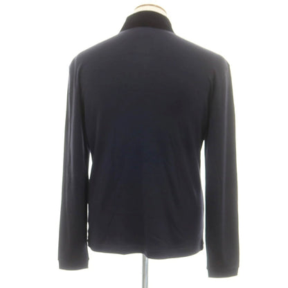 【中古】ジョルジオアルマーニ GIORGIO ARMANI カシミヤ ポロニット ネイビー【 48 】【 状態ランクA 】【 メンズ 】