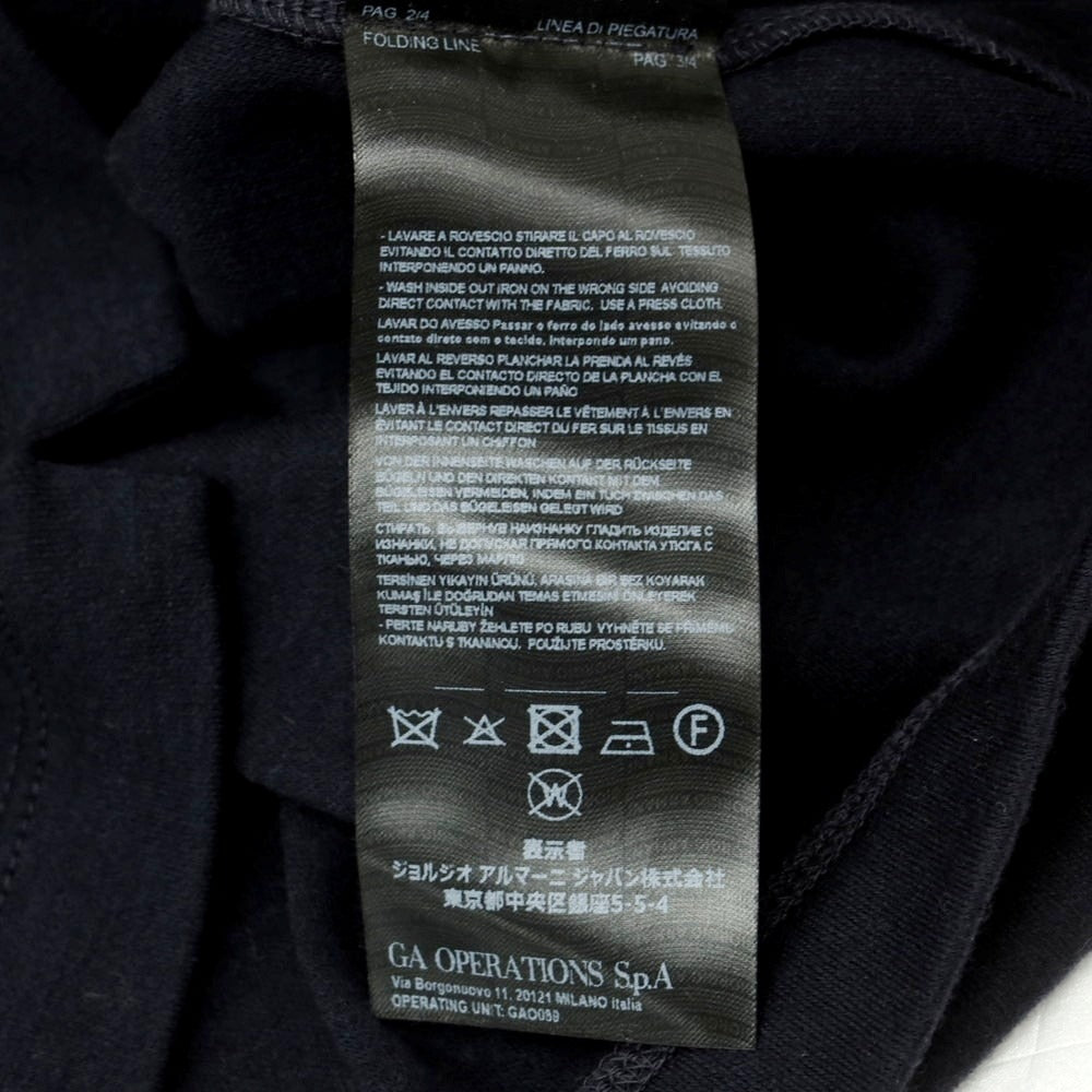 【中古】ジョルジオアルマーニ GIORGIO ARMANI カシミヤ ポロニット ネイビー【 48 】【 状態ランクA 】【 メンズ 】