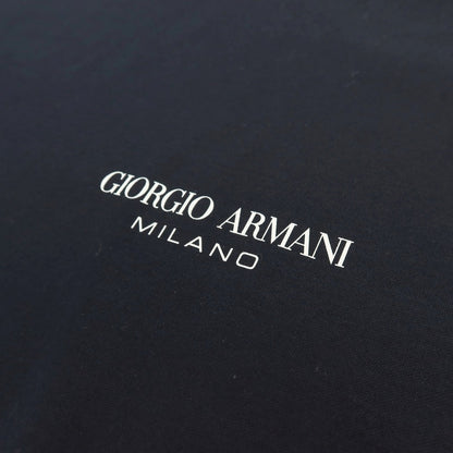 【中古】ジョルジオアルマーニ GIORGIO ARMANI コットン クルーネック 半袖Ｔシャツ ブラックネイビー【サイズ46】【 状態ランクA 】【 メンズ 】