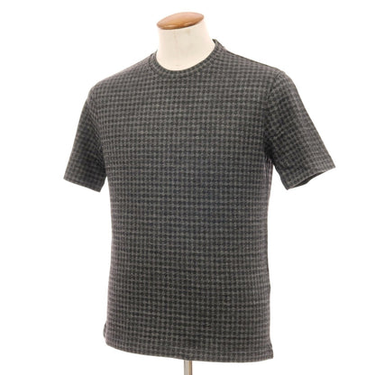 【中古】ジョルジオアルマーニ GIORGIO ARMANI ウールレーヨンポリウレタン クルーネック 半袖Ｔシャツ グレー系【サイズ46】【 状態ランクB 】【 メンズ 】