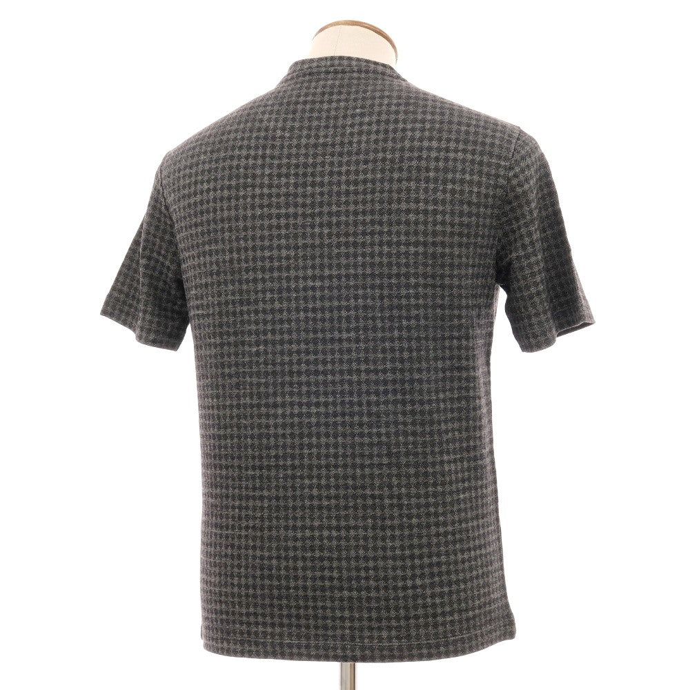 【中古】ジョルジオアルマーニ GIORGIO ARMANI ウールレーヨンポリウレタン クルーネック 半袖Ｔシャツ グレー系【サイズ46】【 状態ランクB 】【 メンズ 】