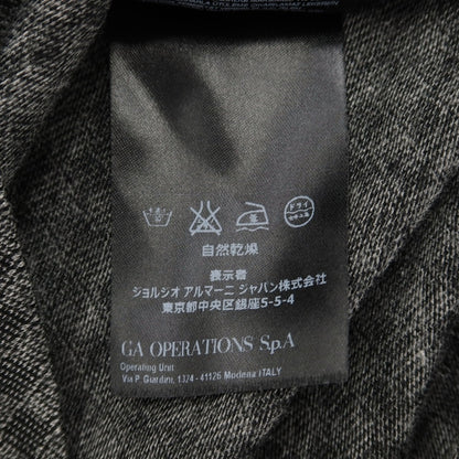 【中古】ジョルジオアルマーニ GIORGIO ARMANI ウールレーヨンポリウレタン クルーネック 半袖Ｔシャツ グレー系【サイズ46】【 状態ランクB 】【 メンズ 】