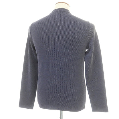 【中古】ジョルジオアルマーニ GIORGIO ARMANI レーヨンコットン 長袖Ｔシャツ カットソー ネイビー【 46 】【 状態ランクB 】【 メンズ 】