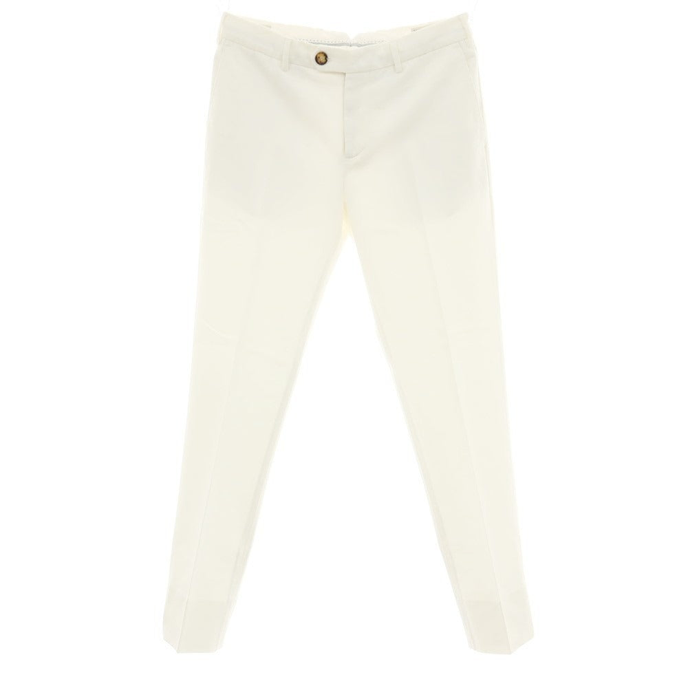 【中古】ブルネロクチネリ Brunello Cucinelli ツイルコットン カジュアルスラックスパンツ ホワイト【サイズ48】【 状態ランクB 】【 メンズ 】