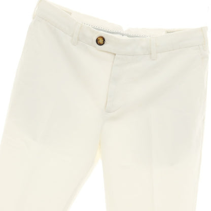 【中古】ブルネロクチネリ Brunello Cucinelli ツイルコットン カジュアルスラックスパンツ ホワイト【サイズ48】【 状態ランクB 】【 メンズ 】