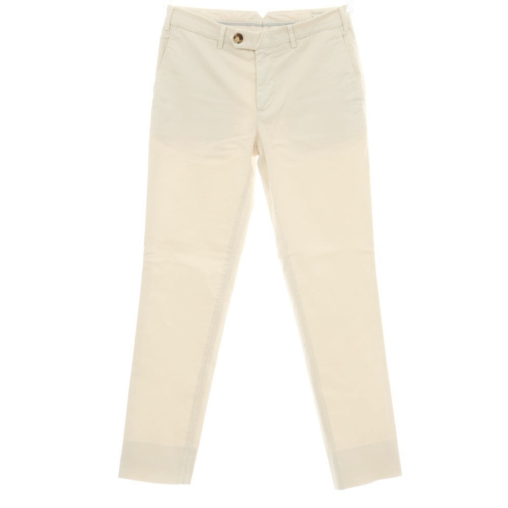 【中古】ブルネロクチネリ Brunello Cucinelli ストレッチ ツイルコットン カジュアルスラックスパンツ ライトベージュ【サイズ46】【 状態ランクB 】【 メンズ 】