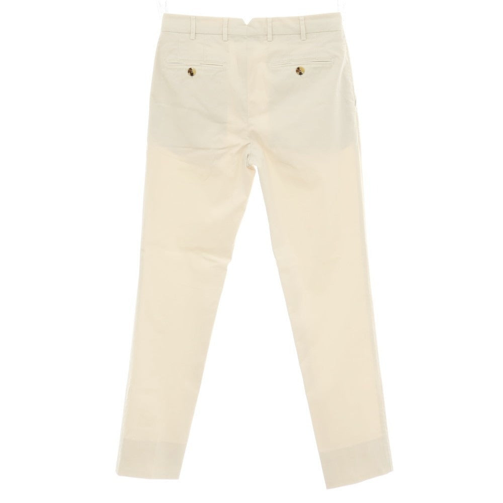 【中古】ブルネロクチネリ Brunello Cucinelli ストレッチ ツイルコットン カジュアルスラックスパンツ ライトベージュ【サイズ46】【 状態ランクB 】【 メンズ 】