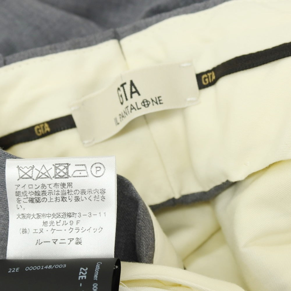 【中古】ジーティーアー G.T.A ウール ドレススラックスパンツ グレー【サイズ48】【 状態ランクA 】【 メンズ 】