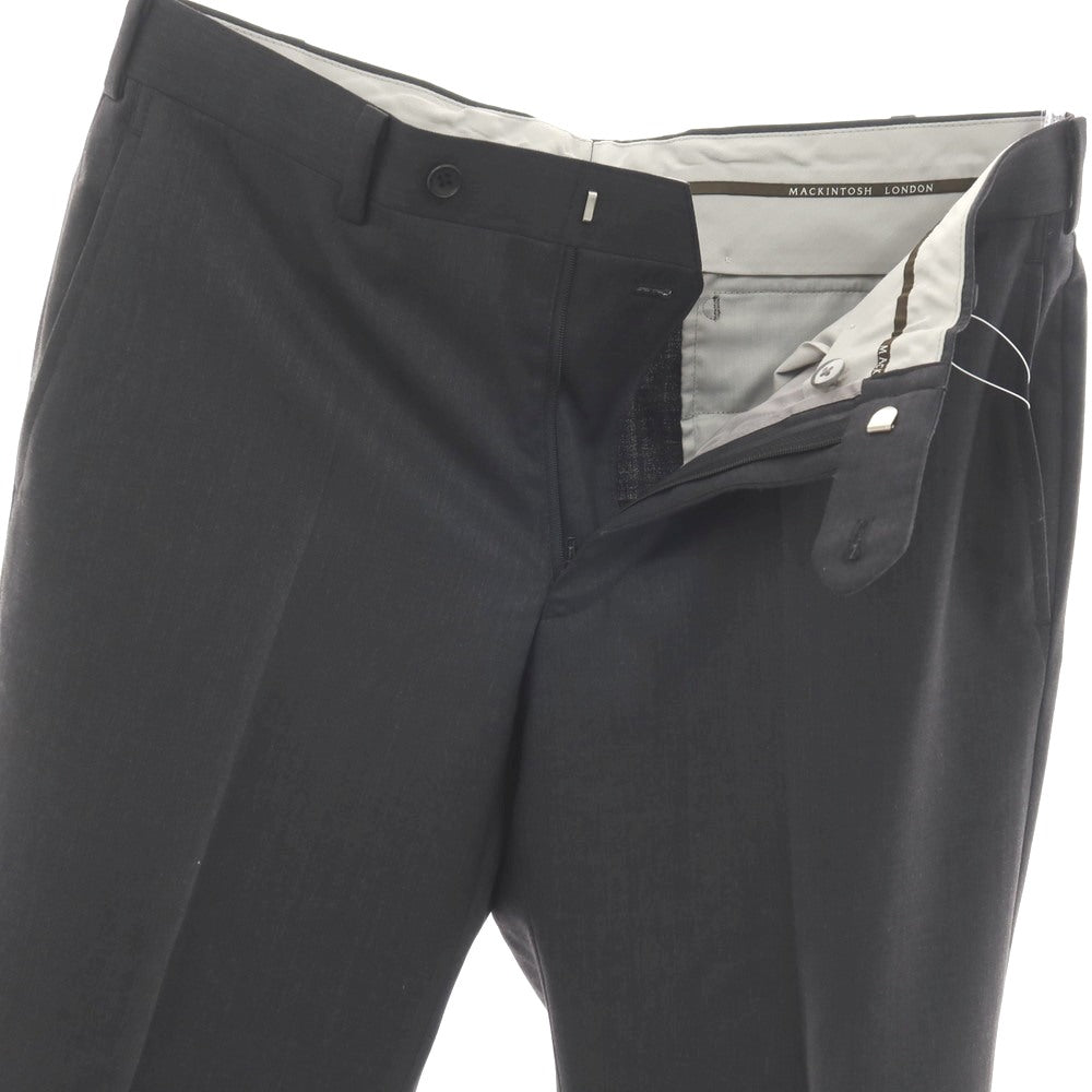 【中古】マッキントッシュ ロンドン MACKINTOSH LONDON ウールポリエステル ドレススラックスパンツ ダークグレー【サイズ82】【 状態ランクC 】【 メンズ 】