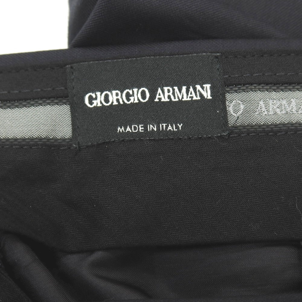 【中古】ジョルジオアルマーニ GIORGIO ARMANI ウールカシミヤ ドレススラックスパンツ ダークネイビー【サイズ48】【 状態ランクB 】【 メンズ 】