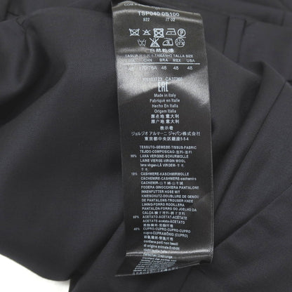 【中古】ジョルジオアルマーニ GIORGIO ARMANI ウールカシミヤ ドレススラックスパンツ ダークネイビー【サイズ48】【 状態ランクB 】【 メンズ 】