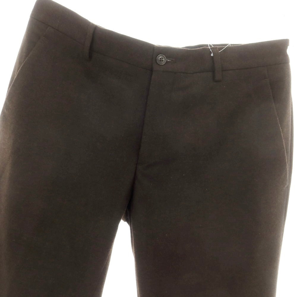 【中古】ジョルジオアルマーニ GIORGIO ARMANI ストレッチ ポリエステルレーヨン ドレススラックスパンツ ブラウン【サイズ48】【 状態ランクA 】【 メンズ 】[CPD]